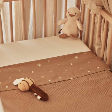 Couverture berceau knit en coton Marron clair 5 - vertbaudet enfant 