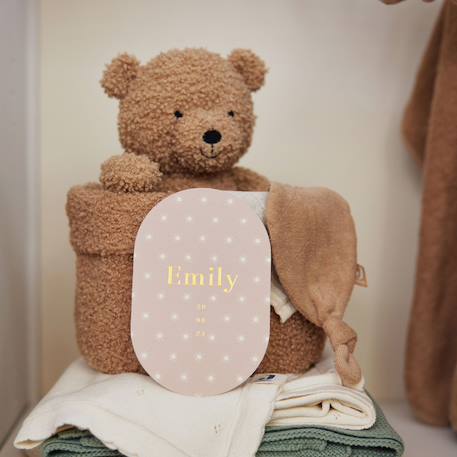 Panier de toilette boucle naturel (14 x 18 cm) Ecru+Marron 8 - vertbaudet enfant 