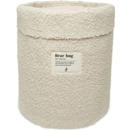Panier de rangement boucle biscuit (35 x 30 cm) Ecru 1 - vertbaudet enfant 
