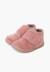 Chaussons barefoot velours côtelé fermeture à scratch Rose 4 - vertbaudet enfant 