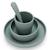 Coffret repas en silicone Nougat+Vert 6 - vertbaudet enfant 