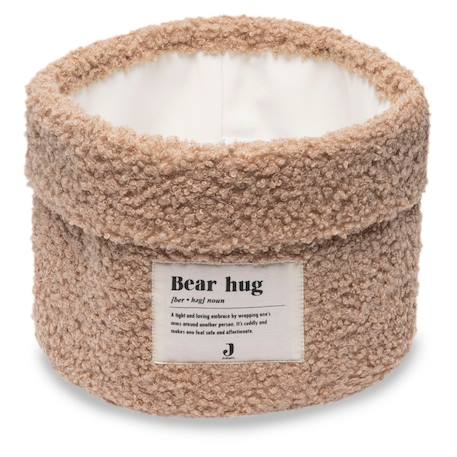 Panier de toilette boucle naturel (14 x 18 cm) Ecru+Marron 5 - vertbaudet enfant 