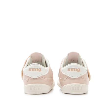 Sneakers fille fermeture adhésive barefoot Blanc – rose pastel+Rose-nude 9 - vertbaudet enfant 