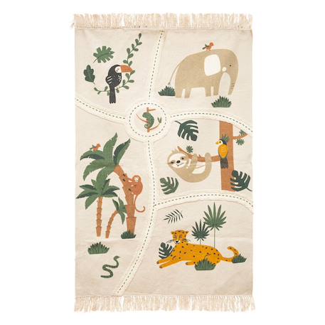 Tapis enfant - jungle Multicolore 2 - vertbaudet enfant 