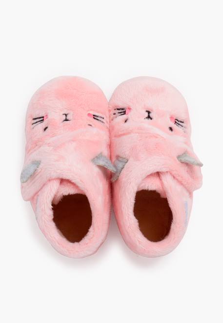 Chaussons animaux peluche Rose 5 - vertbaudet enfant 