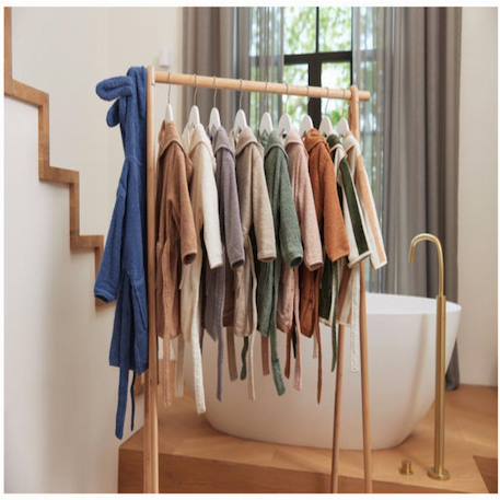 Peignoir enfant en coton Caramel+Nougat+Vert d'eau 18 - vertbaudet enfant 