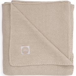 Puériculture-Chancelières, plaid-Couverture bébé en coton basic knit nougat (75 x 100 cm)