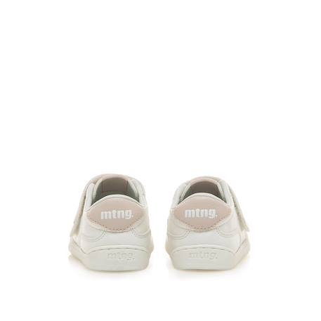 Sneakers fille fermeture adhésive barefoot Blanc – rose pastel+Rose-nude 3 - vertbaudet enfant 
