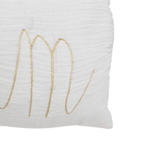 Coussin rectangulaire gaze de coton - Lili Blanc+Bleu gris+Marron+Rose antique+Rose clair+Vert 3 - vertbaudet enfant 