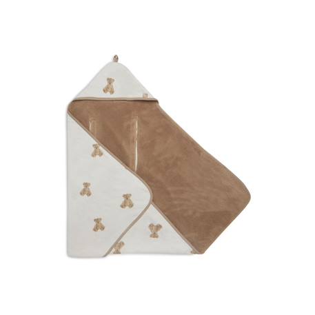 Couverture nomade enveloppante teddy bear Blanc, marron clair 4 - vertbaudet enfant 