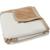 Couverture en coton bio ours teddy bear (75 x 100 cm) Blanc, marron clair 1 - vertbaudet enfant 