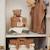 Panier de toilette boucle naturel (14 x 18 cm) Ecru+Marron 9 - vertbaudet enfant 