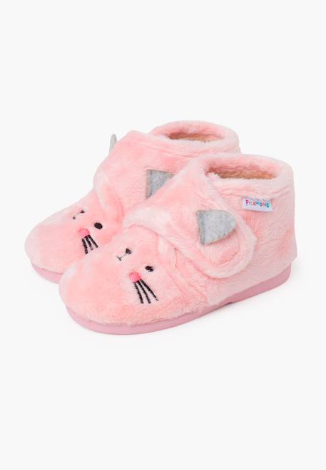 Chaussons animaux peluche Rose 4 - vertbaudet enfant 