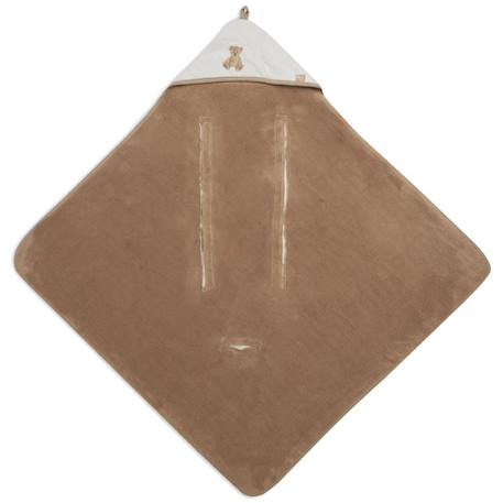 Couverture nomade enveloppante teddy bear Blanc, marron clair 3 - vertbaudet enfant 