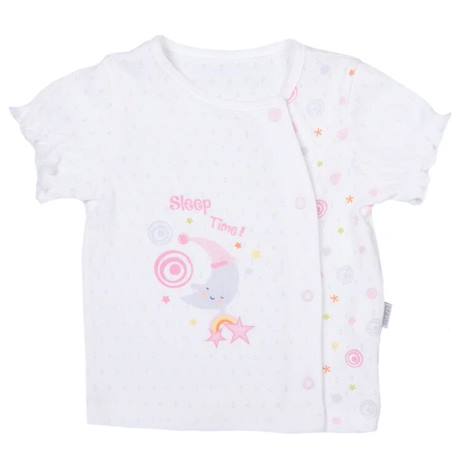 Ensemble t-shirt et short bébé en coton bio dreams Rose 2 - vertbaudet enfant 