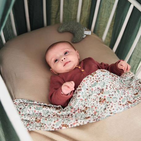 Couverture bébé en coton basic knit nougat (75 x 100 cm) Beige+Rose 6 - vertbaudet enfant 