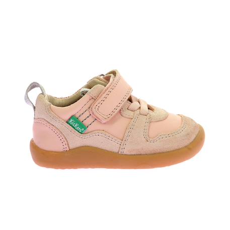 Sneakers basses  kickfreshi Beige+Rose clair 7 - vertbaudet enfant 