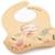 Bavoir en silicone gnawy le paresseux Beige 3 - vertbaudet enfant 