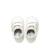 Sneakers fille fermeture adhésive barefoot Blanc – rose pastel+Rose-nude 6 - vertbaudet enfant 