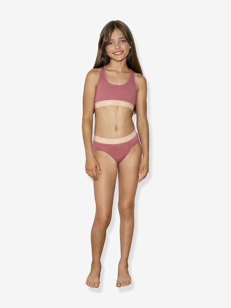 Shorty sport Coton Stretch fille rose 2 - vertbaudet enfant 