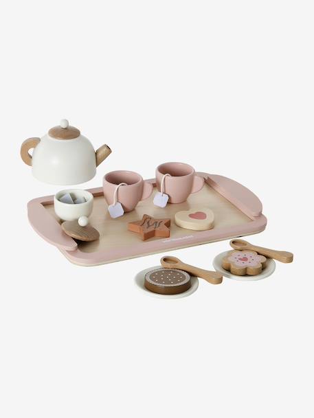 Service à thé en bois FSC® rose 2 - vertbaudet enfant 
