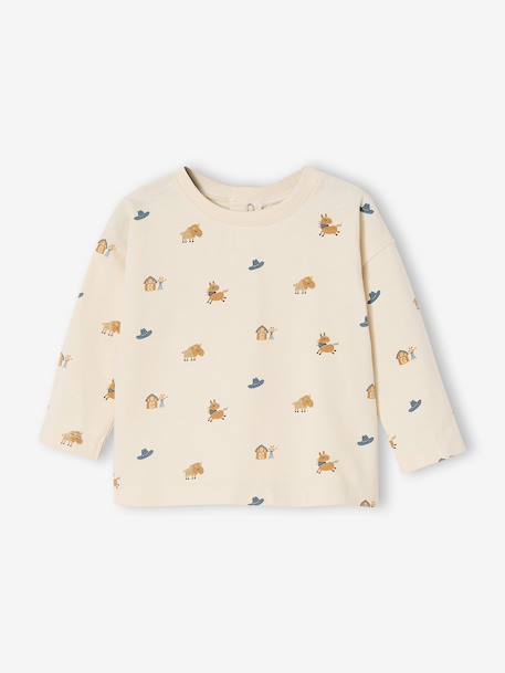 Ensemble bébé salopette en velours + T-shirt caramel 4 - vertbaudet enfant 