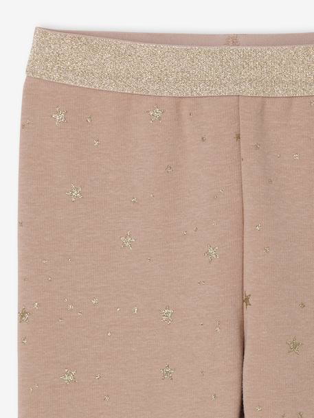 Legging fille doublé polaire imprimé étoiles brillantes moka 3 - vertbaudet enfant 
