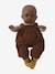 Ensemble salopette en velours + t-shirt + chaussettes pour poupon marron 1 - vertbaudet enfant 