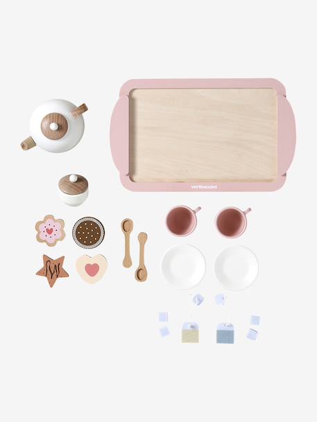 Service à thé en bois FSC® rose 6 - vertbaudet enfant 