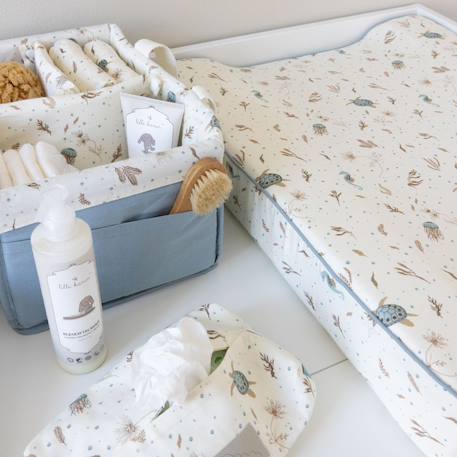 Matelas à langer sea garden Bleu, marron, écru 3 - vertbaudet enfant 