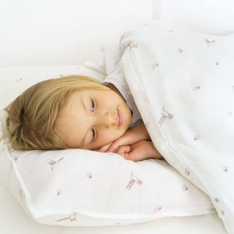 Parure de lit gaze de coton bio Colibri 2 - vertbaudet enfant 