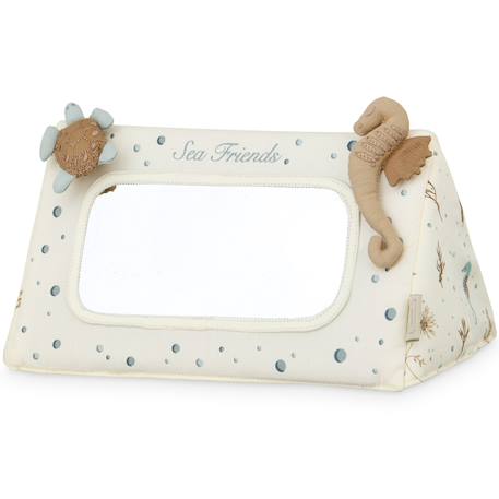 Miroir position ventrale sea garden Bleu, marron, écru 1 - vertbaudet enfant 