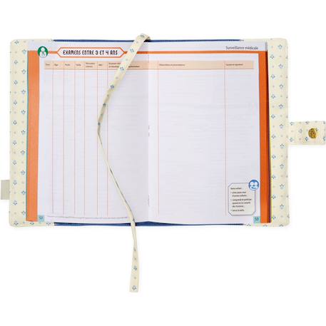 Protège carnet de santé capri Bleu, blanc 2 - vertbaudet enfant 