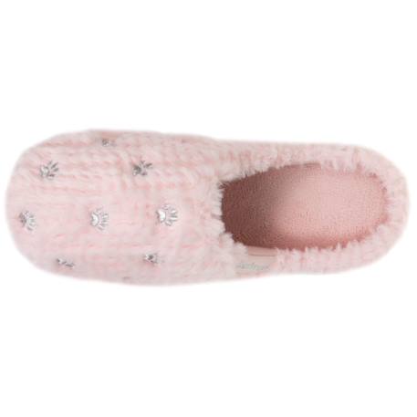 Chaussons mules en matière douce, semelle ergonomique confort Rose 2 - vertbaudet enfant 