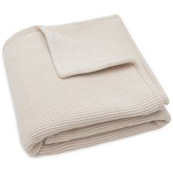 Linge de maison et décoration-Linge de lit enfant-Couverture en polaire basic knit oatmeal (75 x 100 cm)