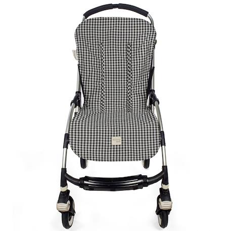 Assise poussette i love vichy noir Noir 3 - vertbaudet enfant 