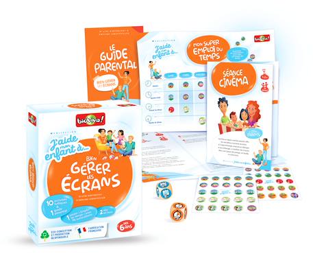 Jeu de cartes - j'aide mon enfant à… bien gérer les écrans  -  fabriqué en france MULTICOLORE 2 - vertbaudet enfant 