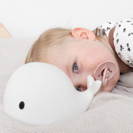 Veilleuse tactile baleine moby (15 cm) Blanc 5 - vertbaudet enfant 