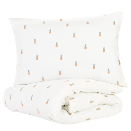 Parure de lit gaze de coton bio Ananas 1 - vertbaudet enfant 