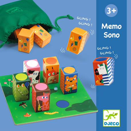 Jeu de mémoire Bleu, vert, orange 4 - vertbaudet enfant 