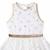 Robe demoiselle d'honneur  avec noeud hepburn Blanc doré+Blanc paillettes dorées 4 - vertbaudet enfant 