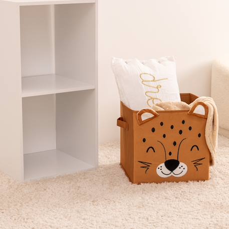 Bac de rangement enfant - lion Beige+Bleu+Gris+Jaune+Jaune Lion+Noir et blanc 19 - vertbaudet enfant 