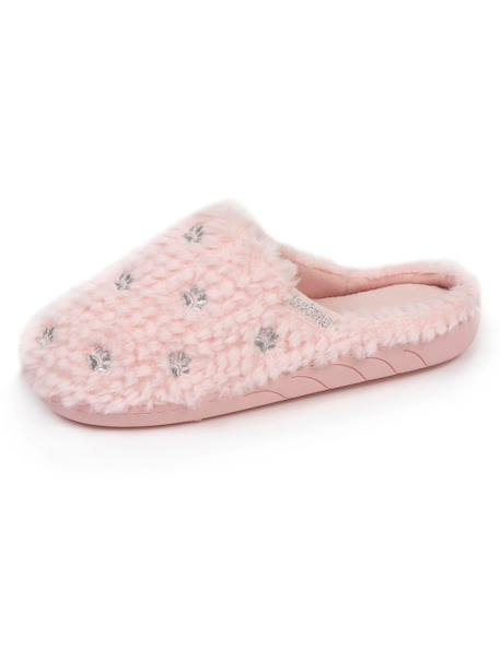 Chaussons mules en matière douce, semelle ergonomique confort Rose 6 - vertbaudet enfant 