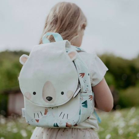 Sac à dos maternelle et crèche animaux Beige+Blanc+Rouge 8 - vertbaudet enfant 