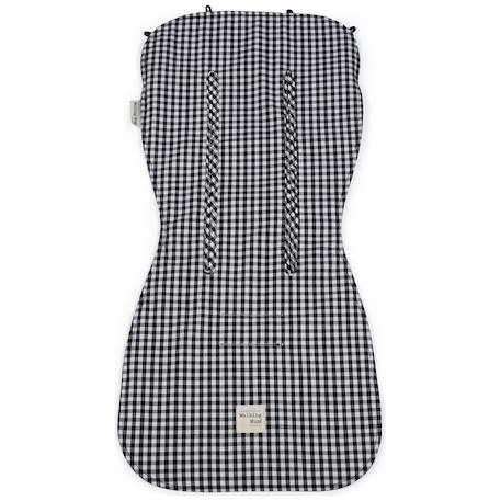 Assise poussette i love vichy noir Noir 1 - vertbaudet enfant 