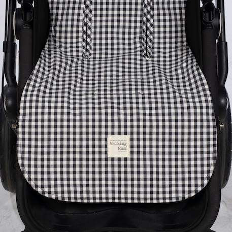 Assise poussette i love vichy noir Noir 6 - vertbaudet enfant 