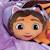 Coussin forme imprimé 100% polyester, gabby et la maison magique coeur Violet 3 - vertbaudet enfant 