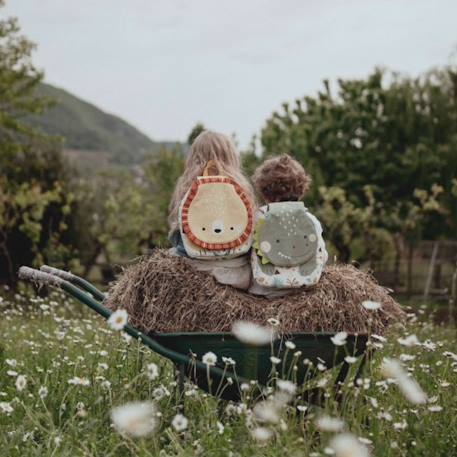 Sac à dos maternelle et crèche animaux Beige+Bleu+Rouge+Vert 20 - vertbaudet enfant 