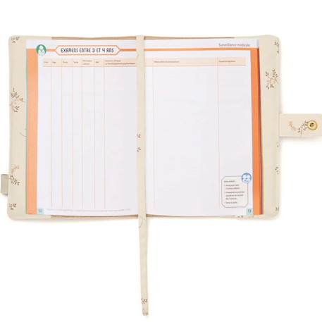 Protège carnet de santé ashley Ecru, marron 2 - vertbaudet enfant 