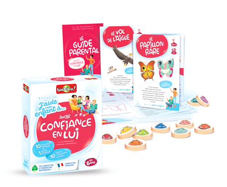 Jeu de cartes - j'aide mon enfant à… avoir confiance en lui -  fabriqué en france MULTICOLORE 2 - vertbaudet enfant 